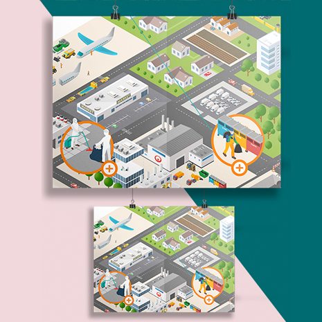Infographie / isométrie Veolia