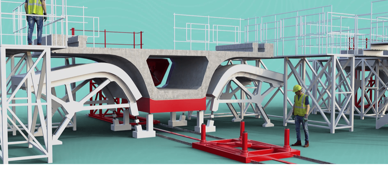 3D animation of the manufacture of voussoirs